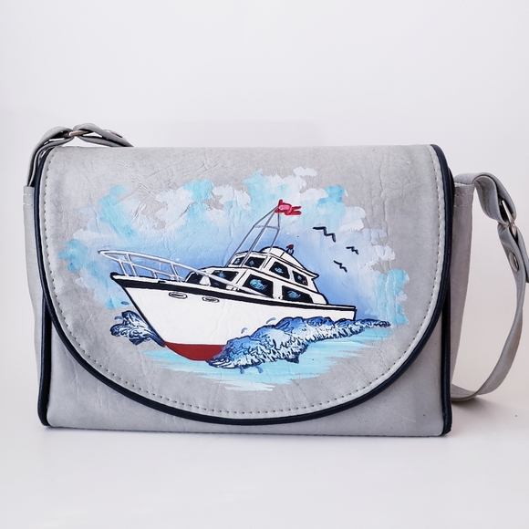 The Original Florida Keys Handbag Handbags - Vintage Original Florida Keys Gray Handbag